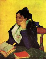 L'Arlesienne Madame Ginoux with Books